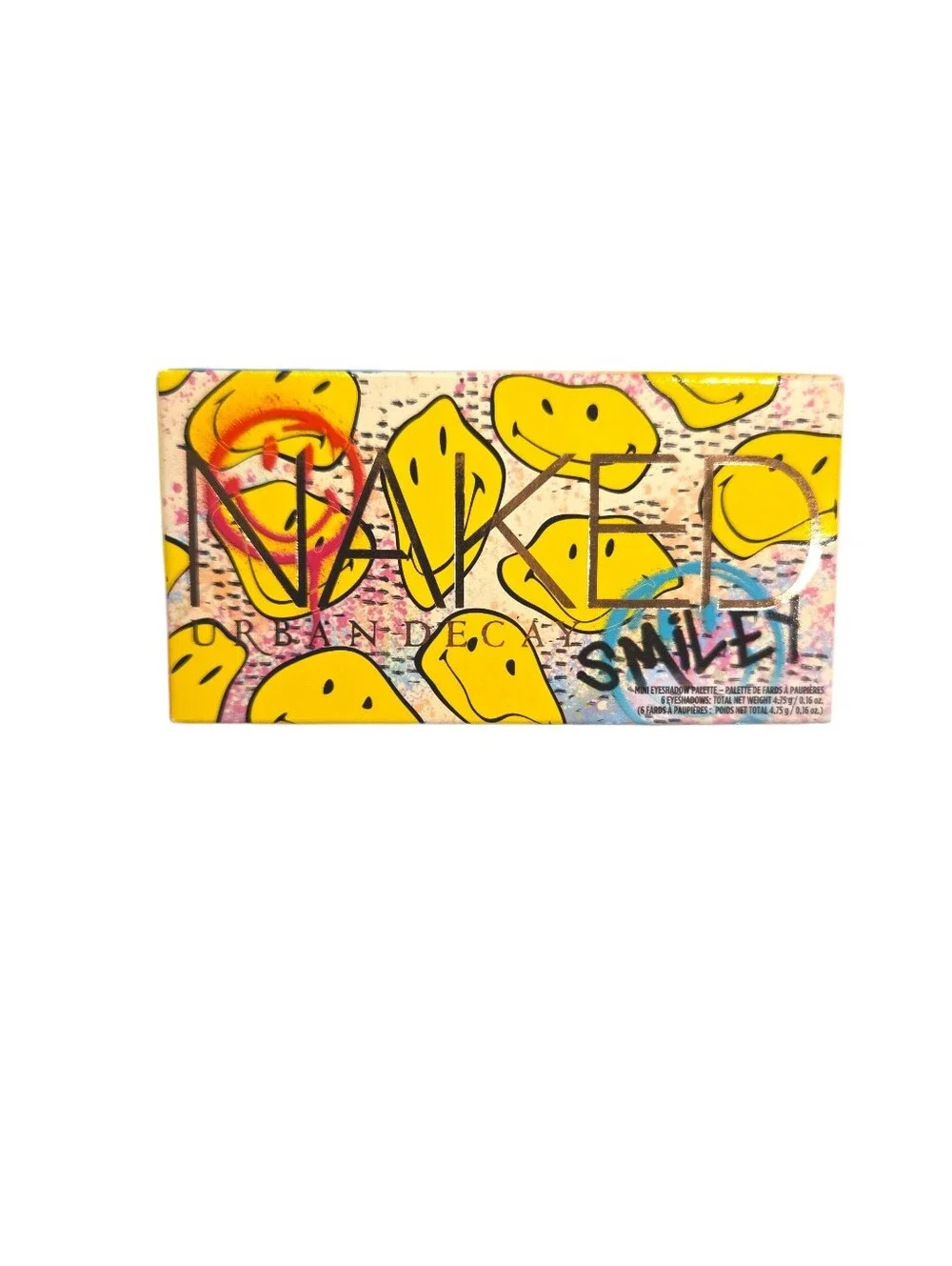 Urban Decay x Smiley Naked Mini Eyeshadow Palette, Mucho Happy, Brand New In Box